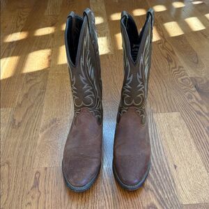 Laredo Tan Western Heeled Boots